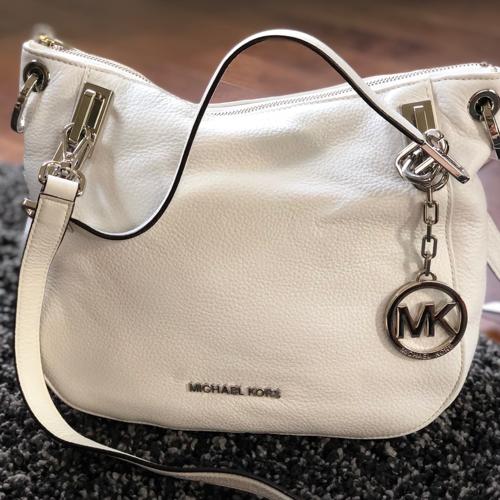 Practically brand new white MK bag